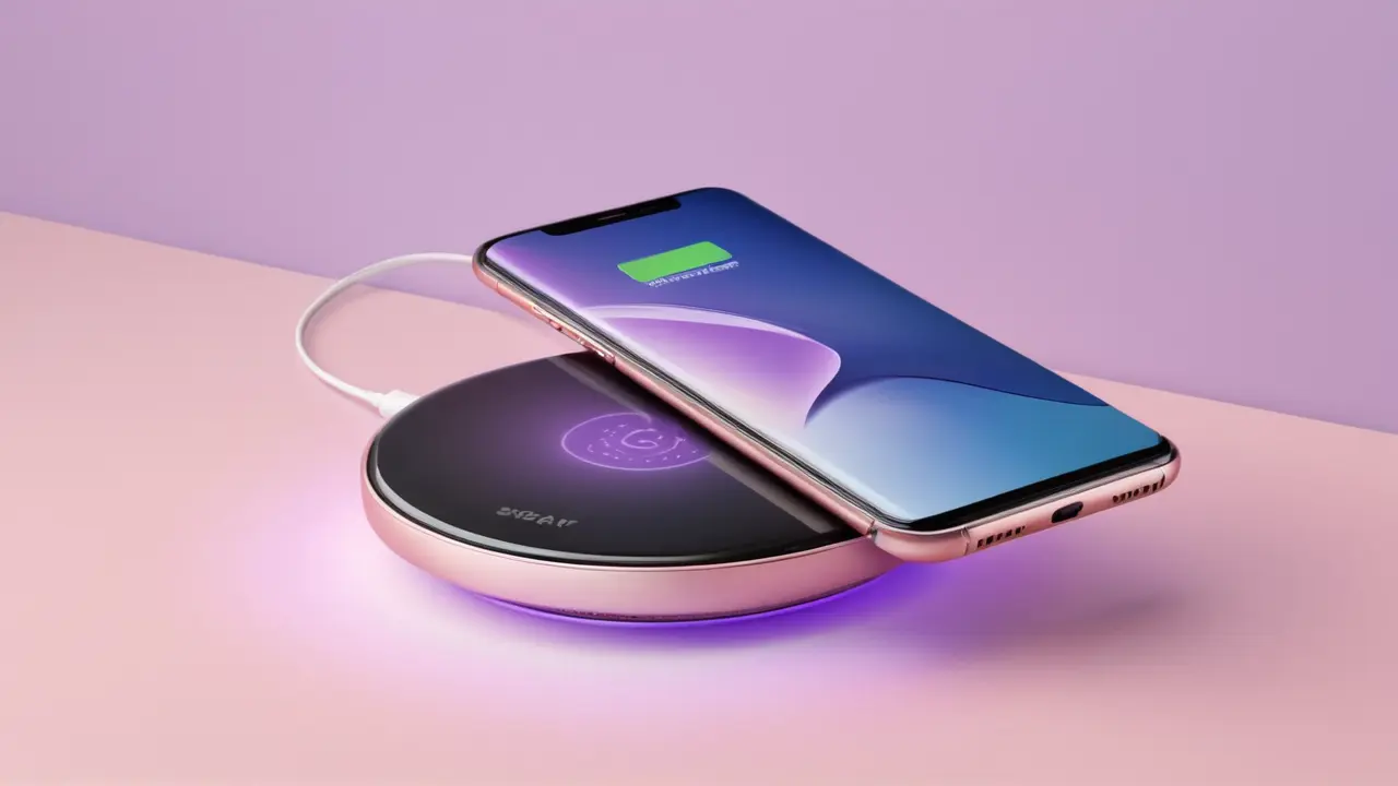 Smartphone minimalista con carga inalámbrica