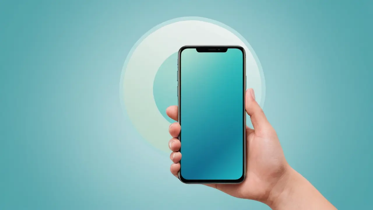 Ilustración vectorial de una interfaz móvil minimalista