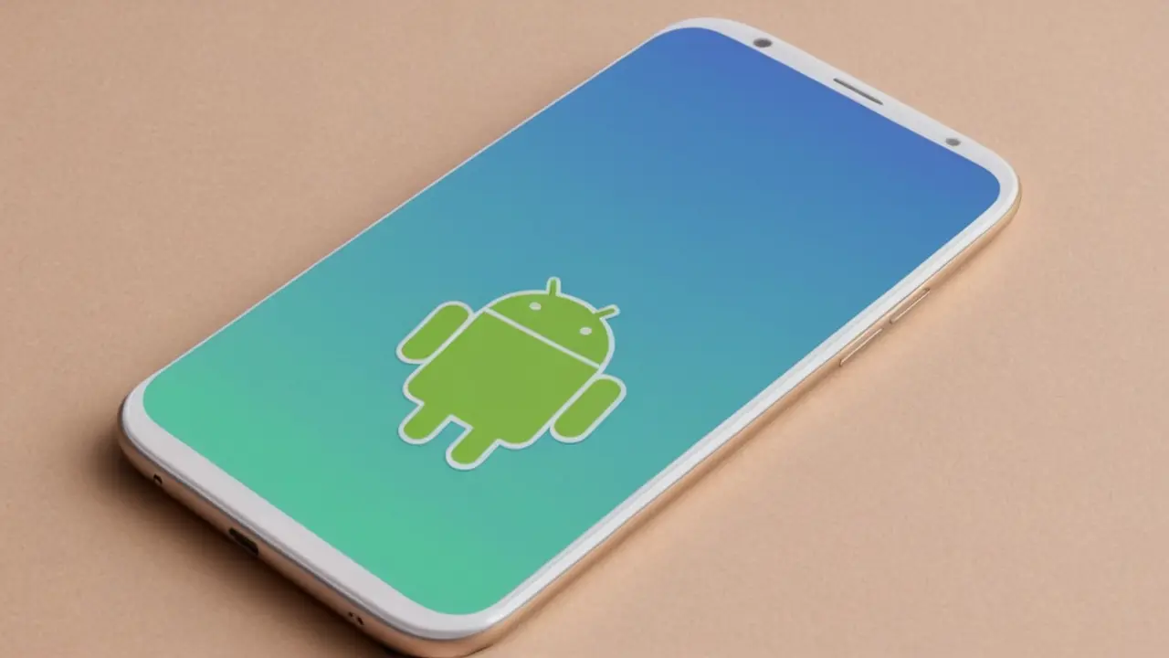 Ilustración minimalista del software Android Go