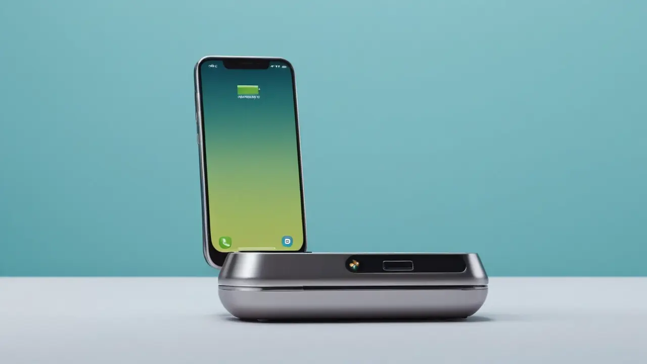 Ilustración vectorial de un smartphone plegable