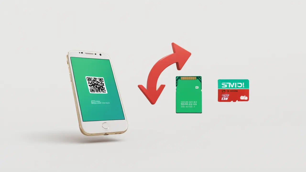Ilustra el cambio de SIM a eSIM