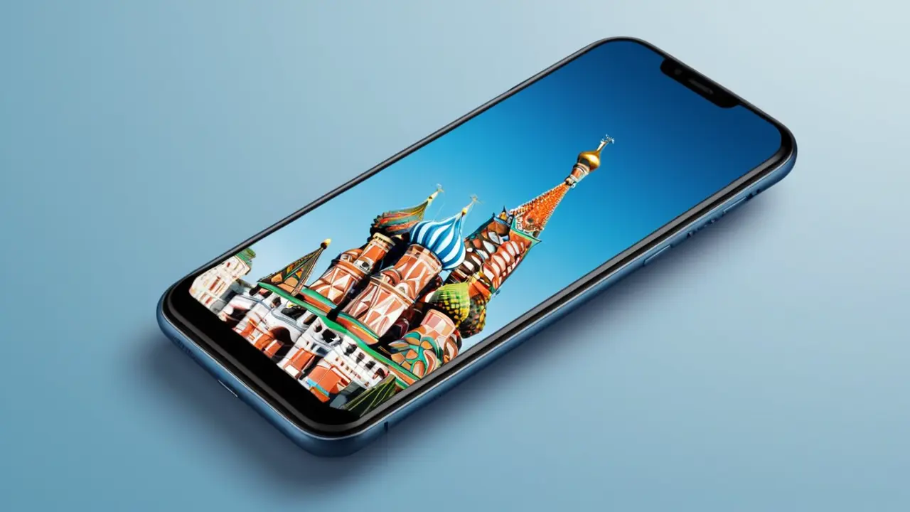 Ilustración de smartphone proyectando una silueta
