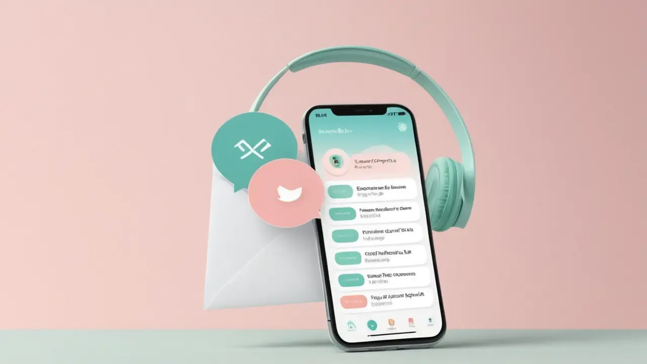 Diseño minimalista de soporte al cliente