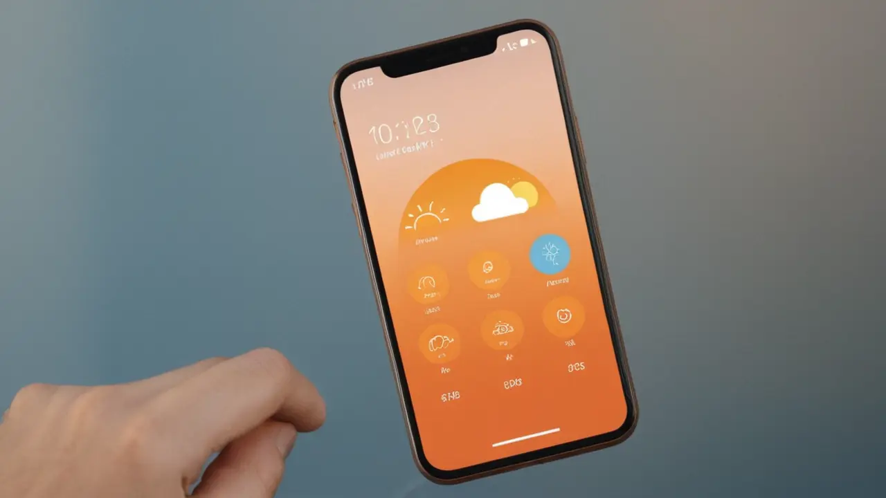 Mano personaliza un widget de clima