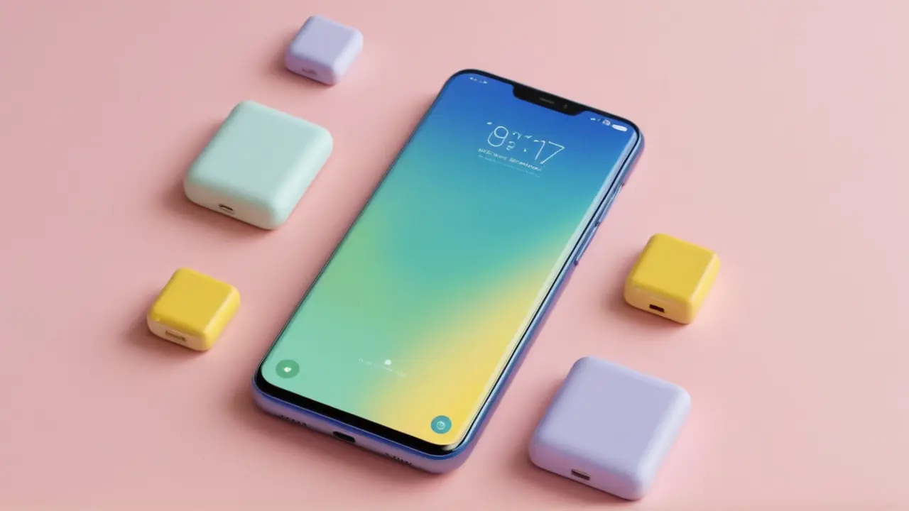 Ilustración moderna de smartphone tecnológico