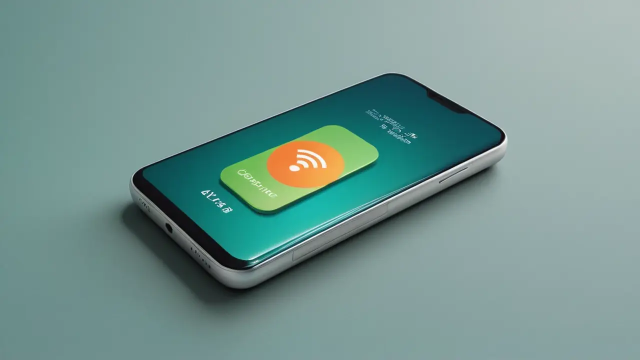 Smartphone tecnológico conectado a la nube