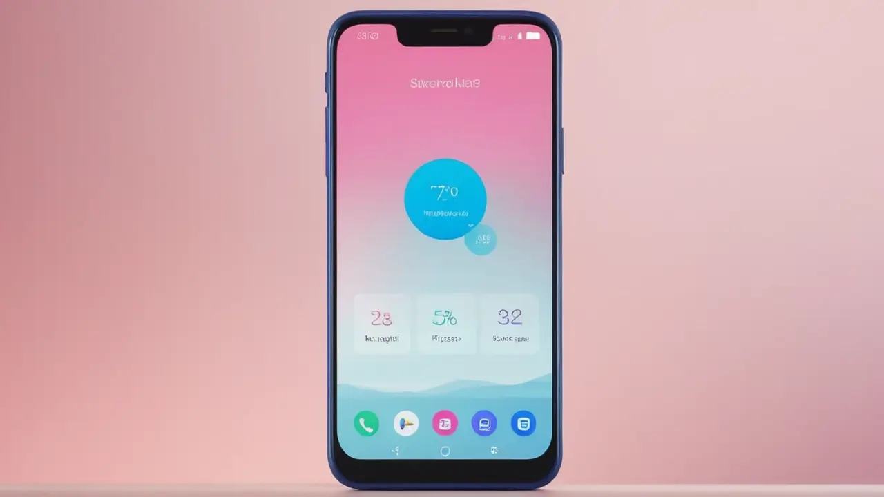 Diseño minimalista de interfaz móvil personalizable