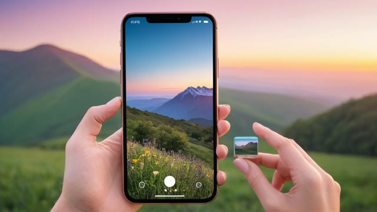 Smartphone con cámara de diseño profesional
