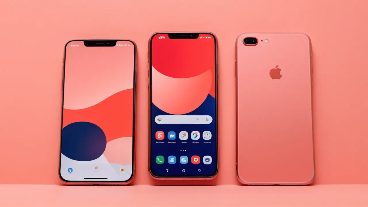 Comparación visual de dos smartphones minimalistas