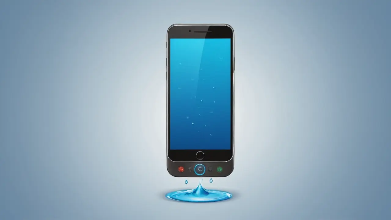 Ilustración de móvil protegido y duradero