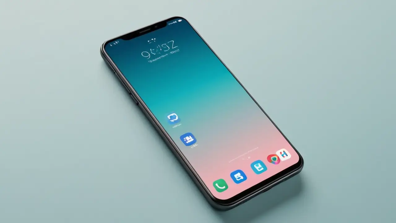 Ilustración moderna de la tecnología del smartphone